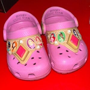 Disney Princess Pink Kids Light Up Crocs